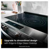 Whirlpool YWSES3330TS Electric Range, 5.3 cu. ft. Capacity, 30 inch Exterior Width, 5 Burners, Storage Drawer, Steam Clean, 3,000 W Highest Element, Stainless Steel colour, FlexHeat™ Elements