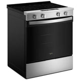 Whirlpool YWSES3330TS Electric Range, 5.3 cu. ft. Capacity, 30 inch Exterior Width, 5 Burners, Storage Drawer, Steam Clean, 3,000 W Highest Element, Stainless Steel colour, FlexHeat™ Elements