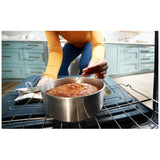 Whirlpool YWSES3330TS Electric Range, 5.3 cu. ft. Capacity, 30 inch Exterior Width, 5 Burners, Storage Drawer, Steam Clean, 3,000 W Highest Element, Stainless Steel colour, FlexHeat™ Elements