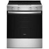 Whirlpool YWSES3330TS Electric Range, 5.3 cu. ft. Capacity, 30 inch Exterior Width, 5 Burners, Storage Drawer, Steam Clean, 3,000 W Highest Element, Stainless Steel colour, FlexHeat™ Elements