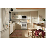 Whirlpool YWSES3330TW Electric Range, 5.3 cu. ft. Capacity, 30 inch Exterior Width, 5 Burners, Storage Drawer, Steam Clean, 3,000 W Highest Element, White colour, FlexHeat™ Elements