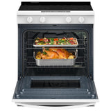 Whirlpool YWSES4530TW Electric Range, 5.3 cu. ft. Capacity, 30 inch Exterior Width, 5 Burners, Storage Drawer, Air Fry, Steam Clean, 3,000 W Highest Element, White colour, FlexHeat™ Elements