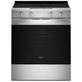 Whirlpool YWSES4530TZ Electric Range, 5.3 cu. ft. Capacity, 30 inch Exterior Width, 5 Burners, Storage Drawer, Air Fry, Steam Clean, 3,000 W Highest Element, FingerPrint Resistant Stainless colour, FlexHeat™ Elements
