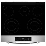 Whirlpool YWSES4530TZ Electric Range, 5.3 cu. ft. Capacity, 30 inch Exterior Width, 5 Burners, Storage Drawer, Air Fry, Steam Clean, 3,000 W Highest Element, FingerPrint Resistant Stainless colour, FlexHeat™ Elements