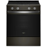 Whirlpool YWSES5030SV Electric Range, 5.3 cu. ft. Capacity, 30 inch Exterior Width, Convection, 5 Burners, Storage Drawer, Air Fry, Steam & Self Clean, 3,000 W Highest Element, Black Stainless colour