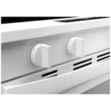Whirlpool YWSES5030SW Electric Range, 5.3 cu. ft. Capacity, 30 inch Exterior Width, Convection, 5 Burners, Storage Drawer, Air Fry, Steam & Self Clean, 3,000 W Highest Element, White colour