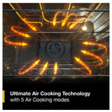 Whirlpool YWSES5030SW Electric Range, 5.3 cu. ft. Capacity, 30 inch Exterior Width, Convection, 5 Burners, Storage Drawer, Air Fry, Steam & Self Clean, 3,000 W Highest Element, White colour