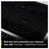 Whirlpool YWSES5030SW Electric Range, 5.3 cu. ft. Capacity, 30 inch Exterior Width, Convection, 5 Burners, Storage Drawer, Air Fry, Steam & Self Clean, 3,000 W Highest Element, White colour