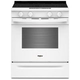 Whirlpool YWSES5030SW Electric Range, 5.3 cu. ft. Capacity, 30 inch Exterior Width, Convection, 5 Burners, Storage Drawer, Air Fry, Steam & Self Clean, 3,000 W Highest Element, White colour