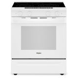 Whirlpool YWSES7530RW Electric Range, 5.3 cu. ft. Capacity, 30 inch Exterior Width, True Convection, 5 Burners, Storage Drawer, Yes, Steam & Self Clean, White colour