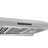 Vesta Arlington 30" Black Stainless Steel Under Cabinet Range Hood