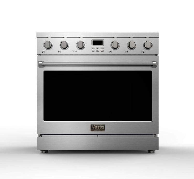 Vesta BC 36" Stainless Steel Professional Freestanding Electric Range