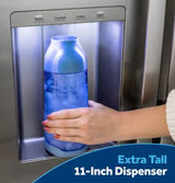 GE GZS24NYYFS 23.6 Cu. Ft. Counter-Depth Side-By-Side Refrigerator with Extra Tall Dispenser and In-Door Icemaker