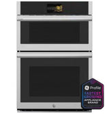 GE Profile PT9900SWSS 30 in" Combination Double Wall Oven with Convection, Air Fry, Steam, Sous Vide, and Advantium™ Technology