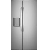 GE GZS24NYYFS 23.6 Cu. Ft. Counter-Depth Side-By-Side Refrigerator with Extra Tall Dispenser and In-Door Icemaker