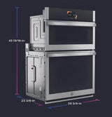 GE Profile PT9900SWSS 30 in" Combination Double Wall Oven with Convection, Air Fry, Steam, Sous Vide, and Advantium™ Technology