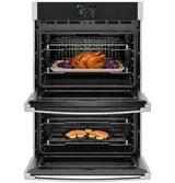 GE Profile PTD7000SZSS 30" Smart Built-In Convection Double Wall Oven with No Preheat Air Fry and Precision Cooking