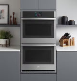 GE Profile PTD7000SZSS 30" Smart Built-In Convection Double Wall Oven with No Preheat Air Fry and Precision Cooking