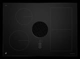 JennAir JIDT730SBL Induction Cooktop, 30 inch Exterior Width, 4 Burners, Downdraft, 3,000 W Highest Element, Black colour
