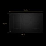 JennAir JICT736SB Induction Cooktop, 36 inch Exterior Width, 5 Burners, Black colour