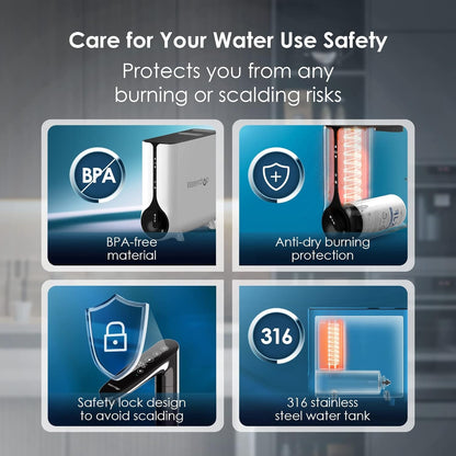 Reverse Osmosis Instant Hot Water Dispenser System - Waterdrop K6