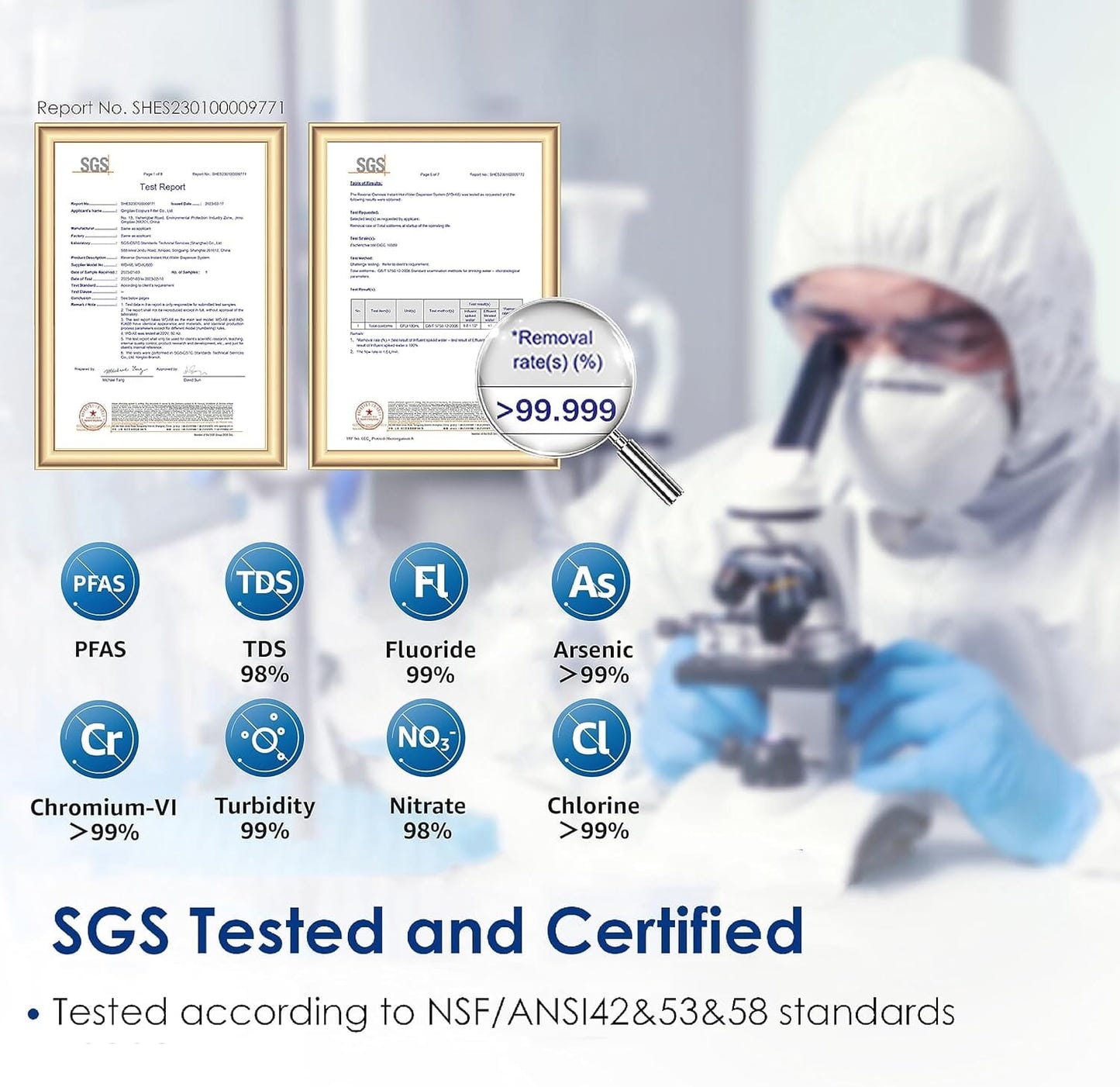 Reverse Osmosis Instant Hot Water Dispenser System - Waterdrop K6