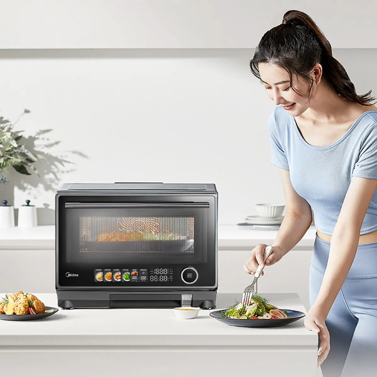 Midea MMC09S15ABB 4-In-1 Multi-Functional Microwave Oven