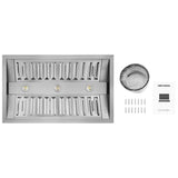 Hauslane Stainless Steel Cabinet Insert (IN-R300SS-34)