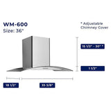 Hauslane WM-600SS-36
