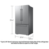 Samsung Bespoke RF70H25KERAA 36 inch 25 cu. ft. French Door Refrigerator