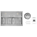 Hauslane Stainless Steel Cabinet Insert (IN-R200SS-36)