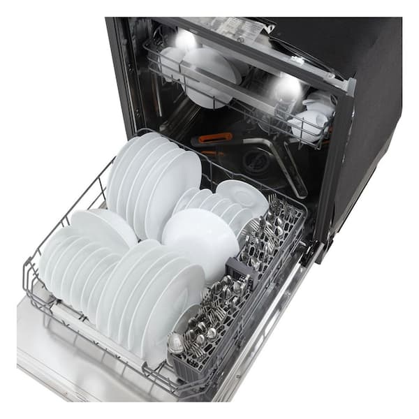 LG LDNTH753S Dishwasher 24" Top Control QuadWash Pro 3 Racks 42 dBA