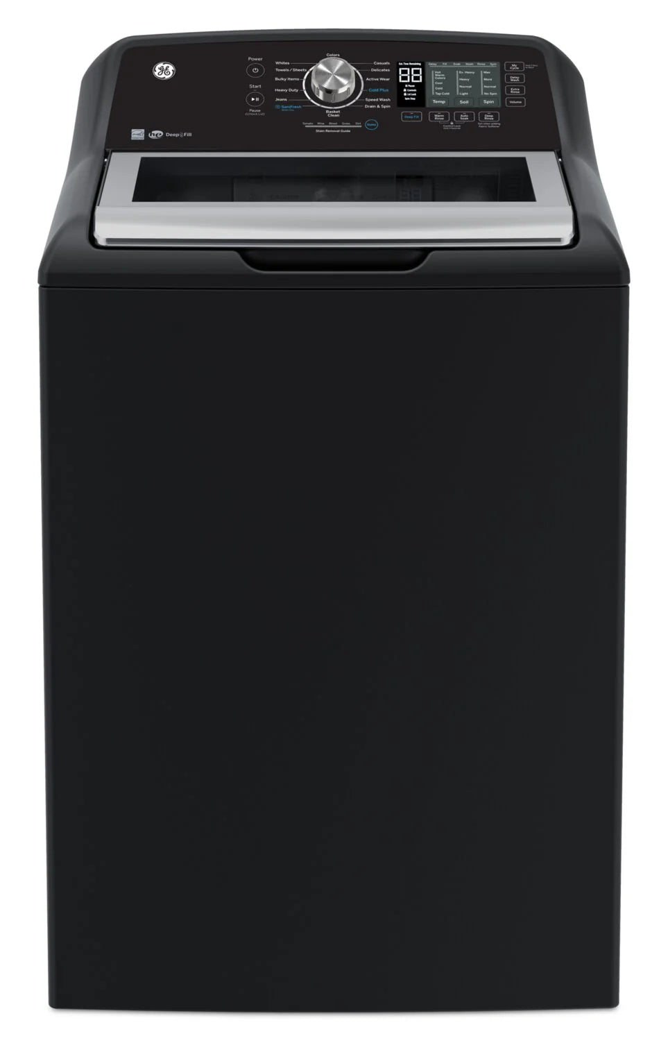 GE GTW681BMRDG Top Load Washer, 27 inch Width, 5.3 cu. ft. Washer Capacity, 800 RPM Washer Spin Speed, 14 Wash Cycles, 6 Temperature Settings, ENERGY STAR Certified, Diamond Grey colour