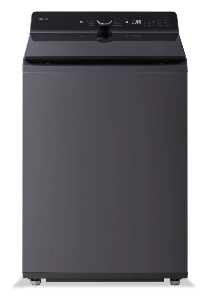 LG WT8405CB Top Load Washer, 27 inch Width, 6.1 cu. ft. Washer Capacity, 950 RPM Washer Spin Speed, 8 Wash Cycles, 5 Temperature Settings, ENERGY STAR Certified, Wifi Enabled, Essence Black colour