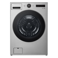 LG WM5500HVA Front Load Washer, 27 inch Width, 5.2 cu. ft. Washer Capacity, 1,300 RPM Washer Spin Speed, 25 Wash Cycles, 5 Temperature Settings, Water Heater, Steam Clean, ENERGY STAR Certified, Wifi Enabled, Graphite Steel colour