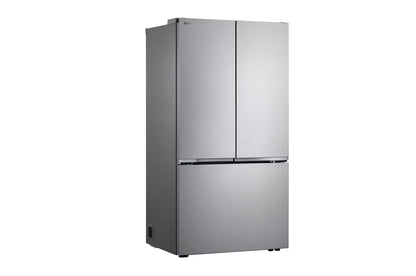 LG LF25Z6211S Bottom Freezer Counter Depth French Door Refrigerator, 36 inch Width, ENERGY STAR Certified, 23.7 cu. ft. Capacity, Counter Depth, Water Dispenser (Exterior), Ice Dispenser (Thru Door), Stainless Steel colour