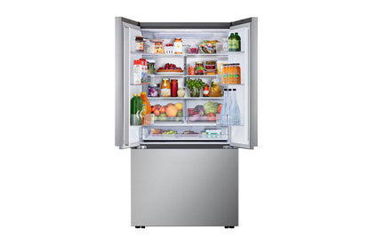 LG LF25Z6211S Bottom Freezer Counter Depth French Door Refrigerator, 36 inch Width, ENERGY STAR Certified, 23.7 cu. ft. Capacity, Counter Depth, Water Dispenser (Exterior), Ice Dispenser (Thru Door), Stainless Steel colour