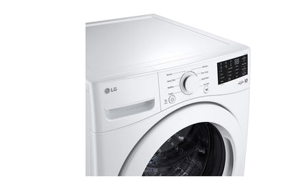 LG WM3470CW Front Load Washer, 27 inch Width, 5.8 cu.ft Mega Capacity Front Load Washer with 6Motion™ Technology