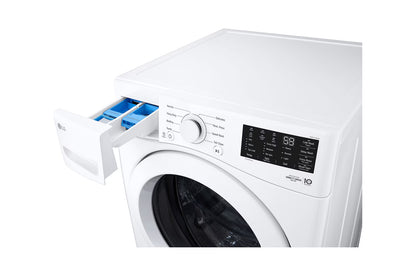 LG WM3470CW Front Load Washer, 27 inch Width, 5.8 cu.ft Mega Capacity Front Load Washer with 6Motion™ Technology