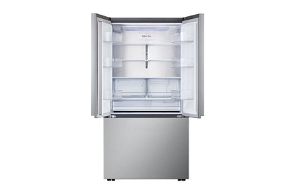 LG LF25Z6211S Bottom Freezer Counter Depth French Door Refrigerator, 36 inch Width, ENERGY STAR Certified, 23.7 cu. ft. Capacity, Counter Depth, Water Dispenser (Exterior), Ice Dispenser (Thru Door), Stainless Steel colour