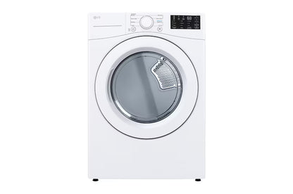 LG DLE3470W & WM3470 27" Washer/Dryer Set - Front view