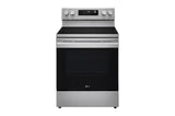 LG LREN6321YE 30" Electric 6.3 cu ft. Range Probake Convection, EasyClean® & Smart, Stainless, Freestanding