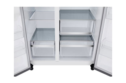 LG LL27T3530S 36" Standard Depth Side By Side, 26.6 Cu. Ft, Ice Dispenser and Craft Ice (Freezer Located)